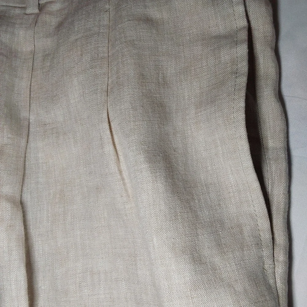 Joseph Abboud Men's 45 x 30 100% Linen‎ Straight Leg Beige Tan Dress Pants